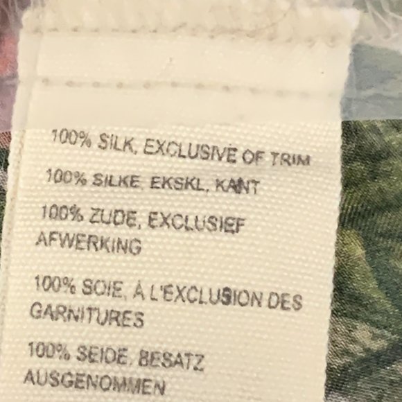 Johnny Was Floral Sheer Silk Tunic Blouse - Picture 8 of 9